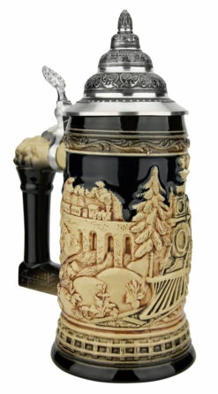 Train Beer Stein | Antique Style -Luxury Cupware Shop Train Beer Stein Antique Style K940EZ LA SM 96928.1631571572